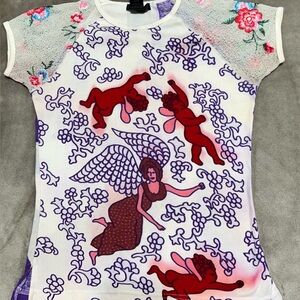 Custo Barcelona Graphic Tee with Purple and Red Accents
Pre-owned
Size M